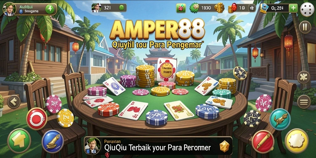 Gameplay seru dari AMPER88 dalam permainan QiuQiu.