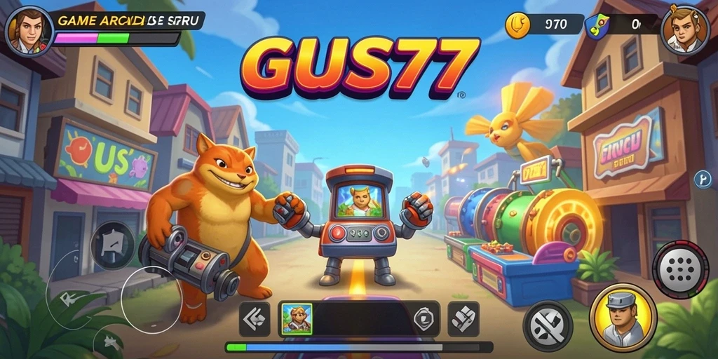 Screenshot GUS77 menampilkan gameplay Arcade yang seru dan menantang.