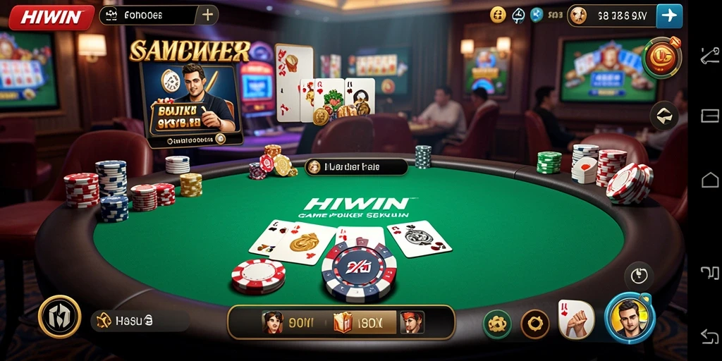 Gameplay Poker yang menegangkan dan menarik di HIWIN.