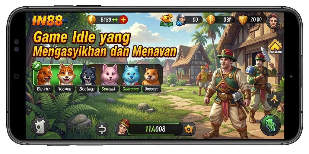 Screenshot IN88 menampilkan gameplay yang menarik dan penuh warna.