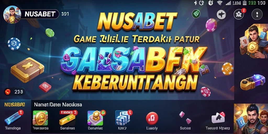 Tampilan gameplay NUSABET yang menarik dan interaktif.