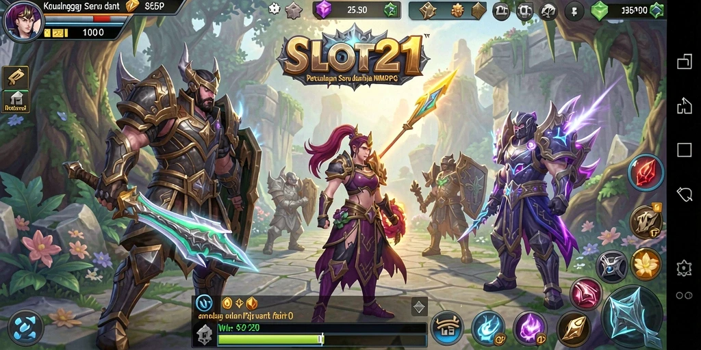 Tampilan gameplay SLOT21 yang memukau dan seru.